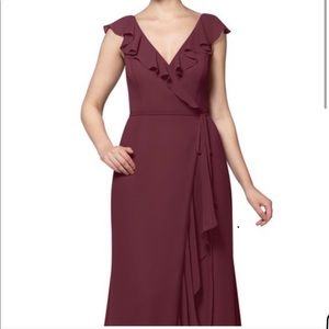 Azazie dress in Cabernet